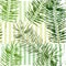 Hand drawn tropical leaves seamless