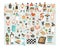Hand drawn vector abstract cartoon cooking class illustrations icons collection set with cooking chef people characters