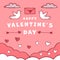 hand drawn vector design happy valentine\\\'s day illustration