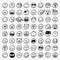 Hand drawn vector emoticons