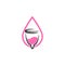 Hand drawn vector illustration of menstrual cup. Can be used as logo or in web design. Sanitary pink cup vector illustration. Mode