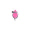 Hand drawn vector illustration of menstrual cup. Can be used as logo or in web design. Sanitary pink cup vector illustration. Mode