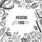 Hand drawn vector illustrations - Mexican food