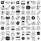 Hand Drawn Vector Social Media Icon Set