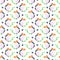 Hand drawn watercolor blueberry, strawberry, marshmallow and black currants seamless pattern on white background. Gift-wrapping,