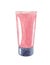 Hand drawn watercolor cosmetic and makeup products. Pink facial cream