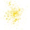 Hand drawn watercolor paint yellow splatter. Vector.