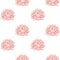 Hand drawn watercolor pink succulent seamless pattern