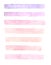 Hand drawn watercolor set of brushstrokes of yellow, pink and purple colors