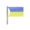 Hand drawn waving Blue Yellow Ukrainian flag. Pattern Design For Brochures, Printed Materials, Logos, Independence Day