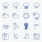 Hand drawn weather icons