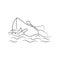 Hand drawn of Wood Boats, Canoes boats vector illustration