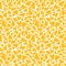 Hand drawn yellow hearts in a pretty vector seamless repeat pattern ideal for valentines fabric, scrap booking and