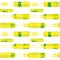 Hand drawn zesty rectangles resembling lemon and lime peel. Seamless geometric vector pattern on white background with