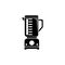 Hand Electric Blender, Kitchen Equipment. Flat Vector Icon illustration. Simple black symbol on white background. Hand Blender,