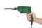 Hand with electric drill