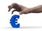 Hand and euro sign