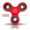 Hand fidget spinner. Stress-relieving toy