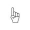 Hand, finger, take, give outline icon. Element of simple icon for websites, web design, mobile app, info graphics. Signs and symbo