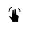 Hand, fingers, gesture, touch, swipe icon. Element of hand icon for mobile concept and web apps. Detailed Hand, fingers, gesture,