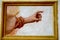 Hand on a fresco at Sacred Mount Orta