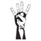 Hand gesture icon image