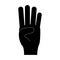 Hand gesture icon image