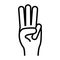 Hand gesture icon image