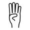 Hand gesture icon image