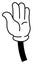 Hand gesture stop or greeting nonverbal signs