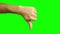 Hand, green screen, green screen of hand, chroma key of hand,