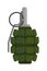 Hand grenade flat vector illustration