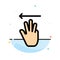 Hand, Hand Cursor, Up, Left Abstract Flat Color Icon Template