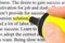 Hand with highlighter and word solution