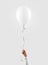 Hand hold blank white balloon mock up . Baloon mockup.