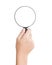 Hand hold magnifier isolated clipping path