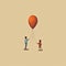 Hand Holding Balloon: Childlike Illustrations In Alessandro Gottardo And Adrian Donoghue Style