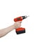 Hand Holding a Cordless Electric Screwdriver with Clipping Path