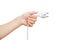 Hand holding electricity plug