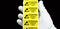 Hand holding ESD symbol label with antistatic gloves on black background,Electrostatic Sensitive Devices ESD in electronic