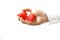 Hand holding hearts isolated / Valentine