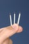 Hand holding matches