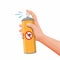 Hand holding Pest Control Spray, Mosquito Repellent Aerosol can. concept cartoon illustration vector on white background