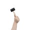 Hand Holding a Rubber Mallet with Clipping Path