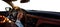 Hand holding the steering wheel. Generic panel. Driver\\\'s Point of View. Driver\\\'s Perspective. Transparent background.