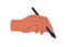 Hand holding stylus. Artists arm, wrist with digital electronic drawing tool, painting and writing instrument for tablet