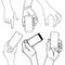 Hand holding Touch mobile smart phone