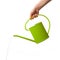 Hand holding watering can