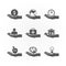 Hand icons saving concept design vector.