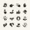 Hand Icons vector set